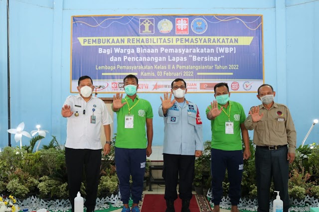 Rehabilitasi Narkoba WBP Lapas Kelas IIA Pematangsiantar Kanwil Kemenkumham Sumut Resmi Dibuka