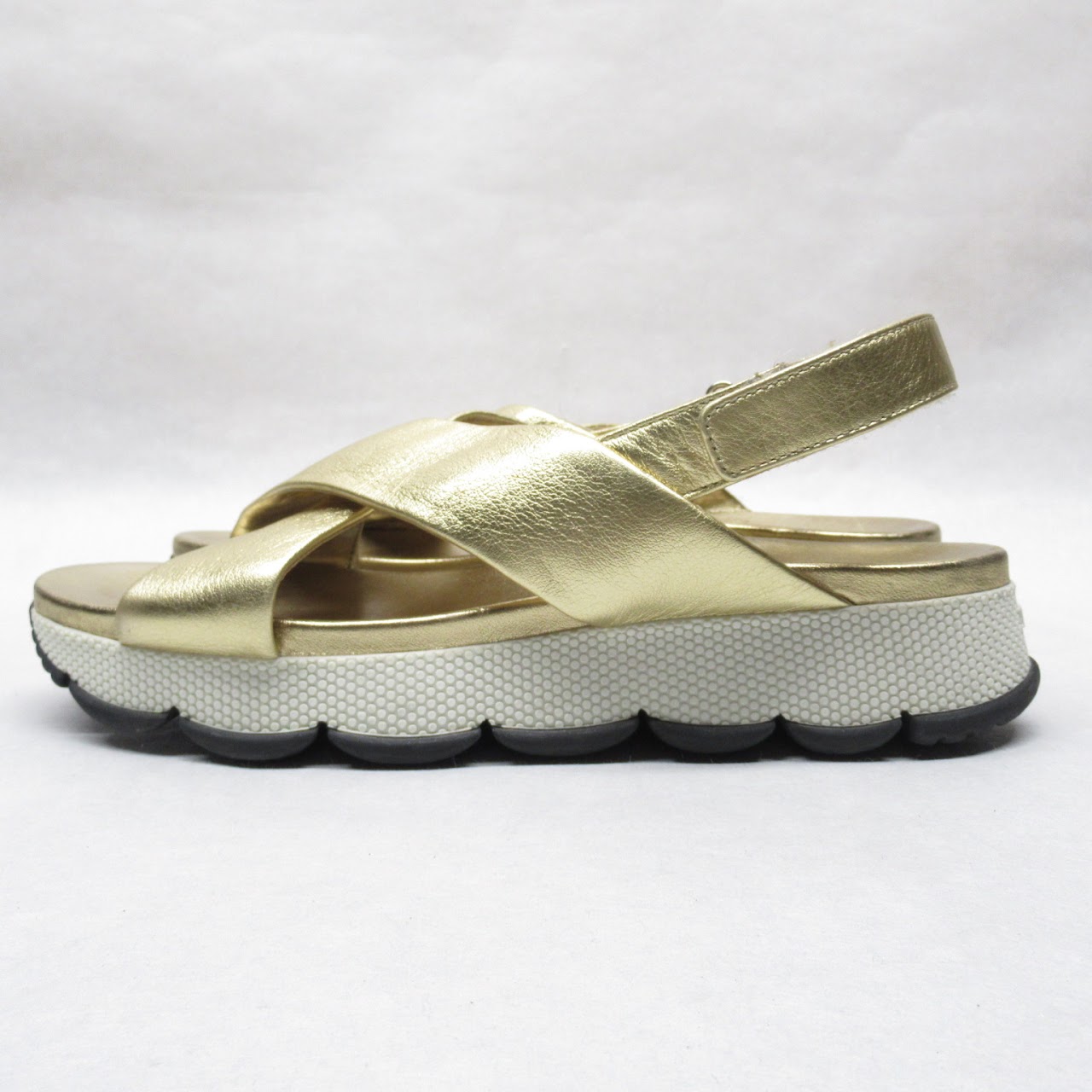 Prada Sport Gold Sandals