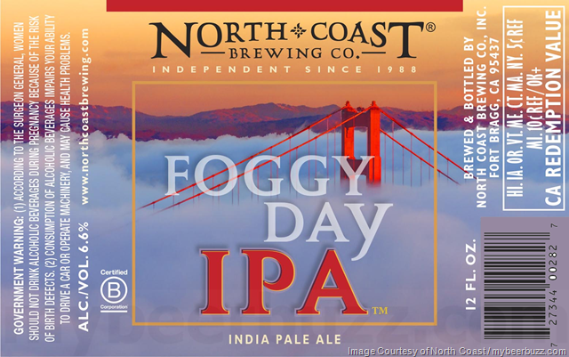 North Coast Adding Foggy Day IPA