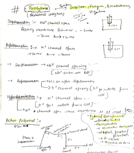 BP503T Antiarrhythmic Drugs Pharmacology 5th Semester B.Pharmacy ,BP503T Pharmacology II,BPharmacy,Handwritten Notes,BPharm 5th Semester,Important Exam Notes,