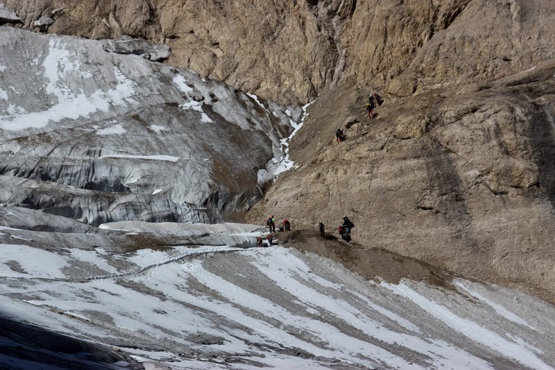 Доломиты. Восхождение на Мармоладу, Punta Penia (3,343 m), спуск по феррате