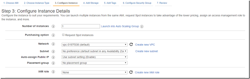 maximo network setting for aws