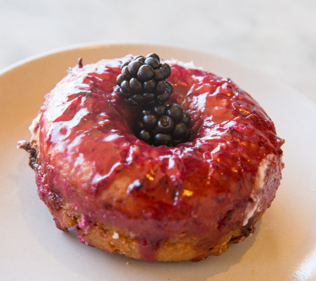 photo of a Blackberry donut