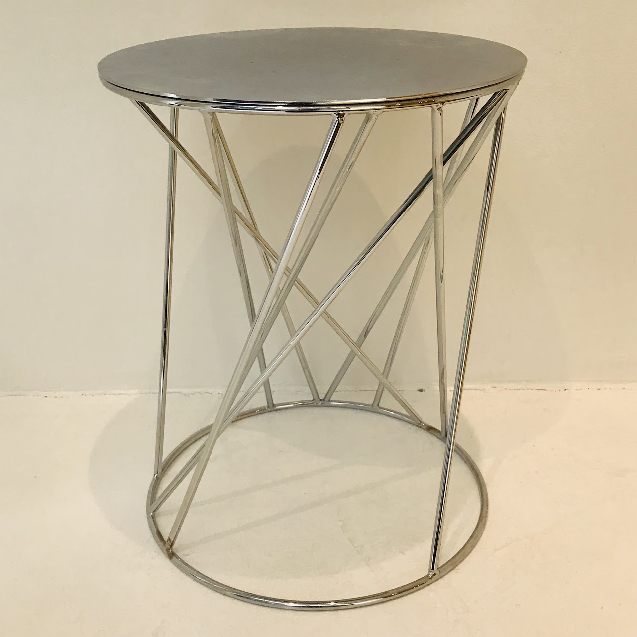 West Elm Chrome Accent Table