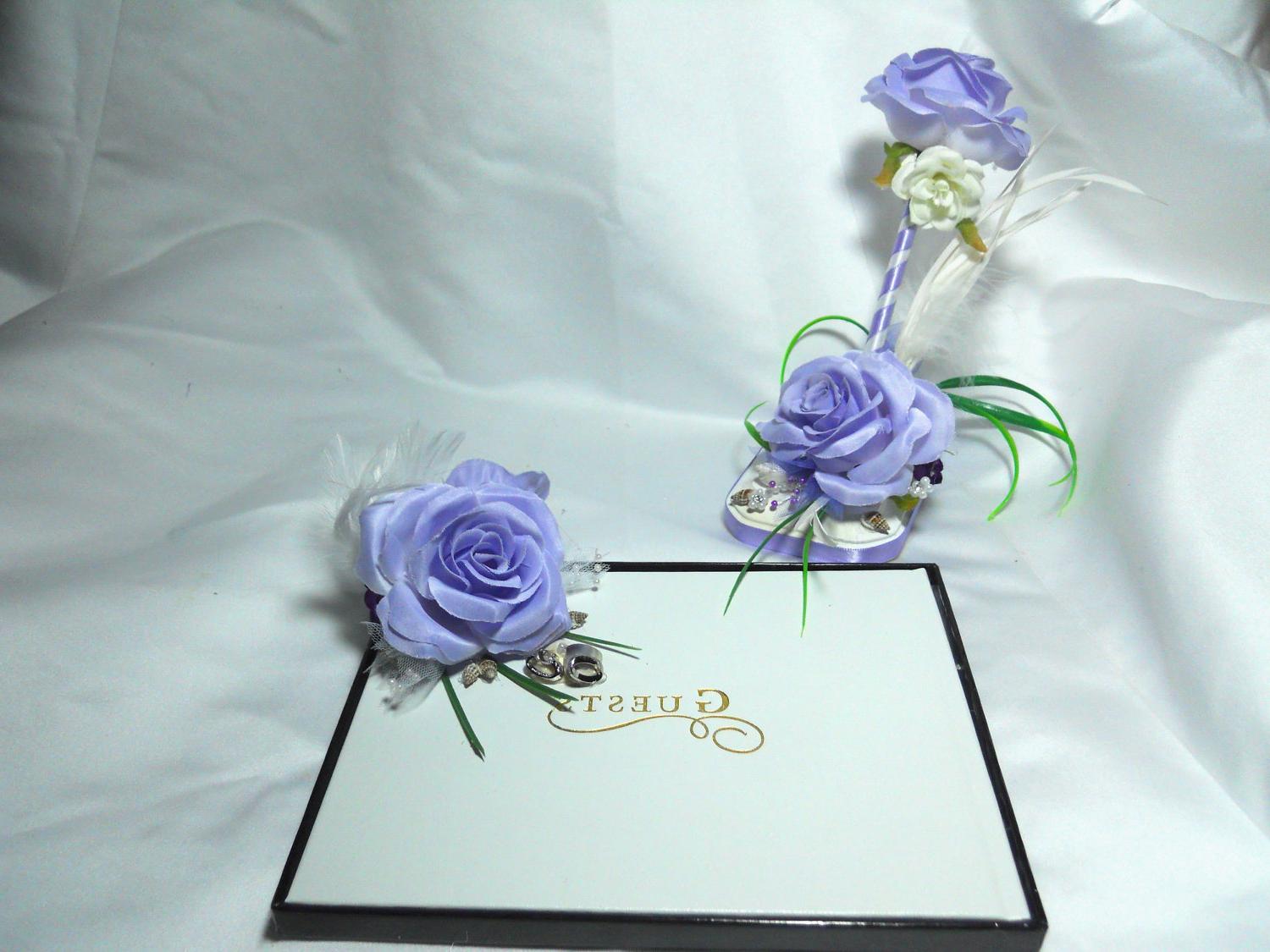 Purple Wedding Guestbook With