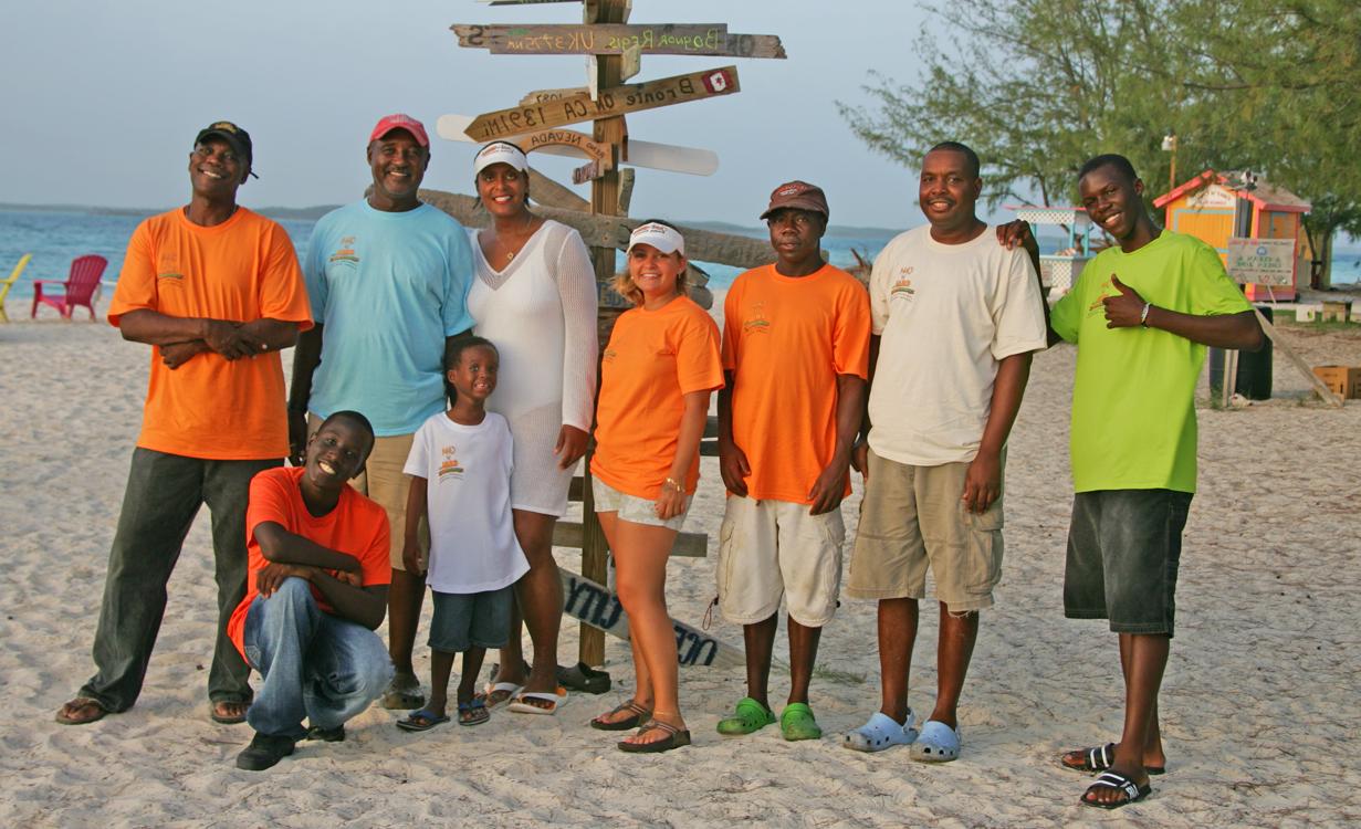 Beach on Stocking Island,