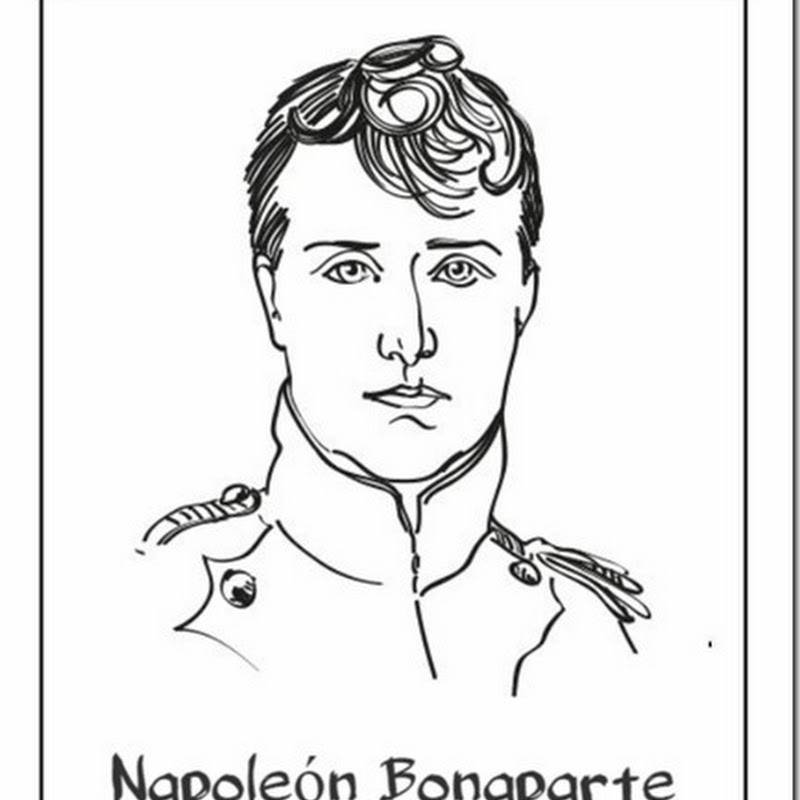 colorear de Napoleón Bonaparte