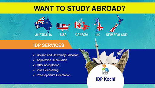 IDP Education Kochi, 4th Floor, Bab Tower Near Hotel Harbour View Residency Opp. Kochi Shipyard MG Road, Atlantis, Ravipuram, Perumanoor, Kochi, Kerala 682015, India, Overseas_Education_Consultant, state KL