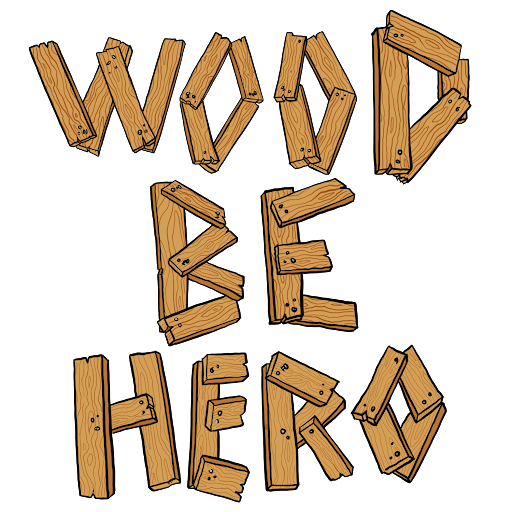 Wood be Hero Skateshop logo