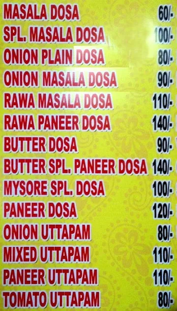 Vijay South Indian Food menu 