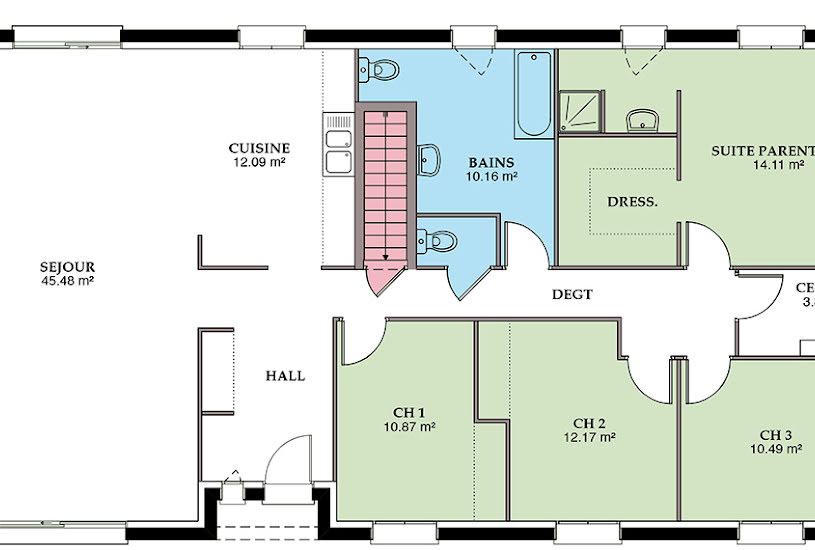  Vente Terrain + Maison - Terrain : 736m² - Maison : 79m² à Bengy-sur-Craon (18520) 