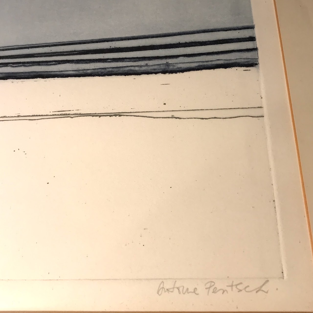 Antoine Pentsch Signed Etching