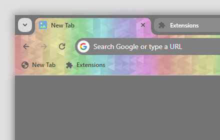 Rainbow Triangles chrome extension