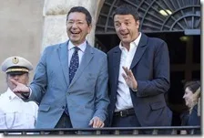 Ignazio Marino e Matteo Renzi