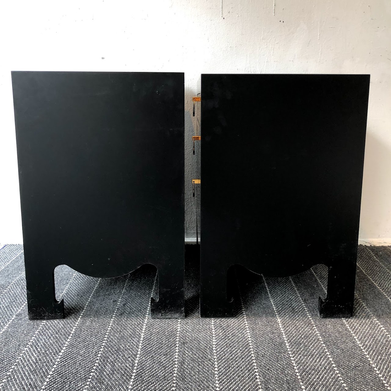 Lacquered End Table Pair