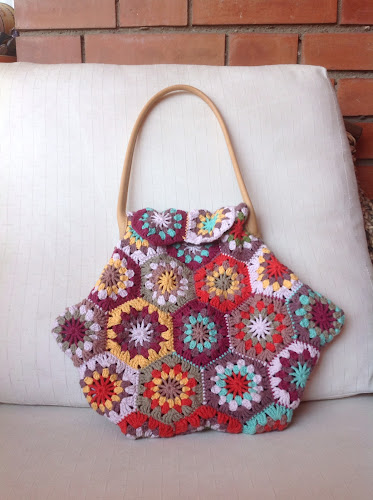 Bolso Granny Hexagonos