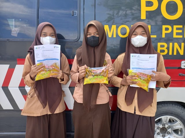 Siswa Muhammadiyah 17 Lakukan Vaksin Dosis 2, Kapolres Sergai Sediakan Hadiah 