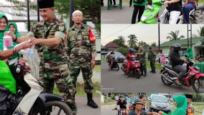 Kodim 0402-Oi-Oki Melalui Koramil 12/Pemulutan bagi Takjil Dibulan Ramadhan 1444 H