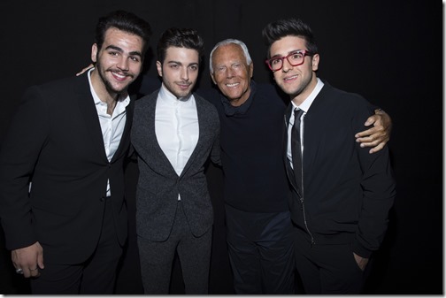 Il Volo and Giorgio Armani