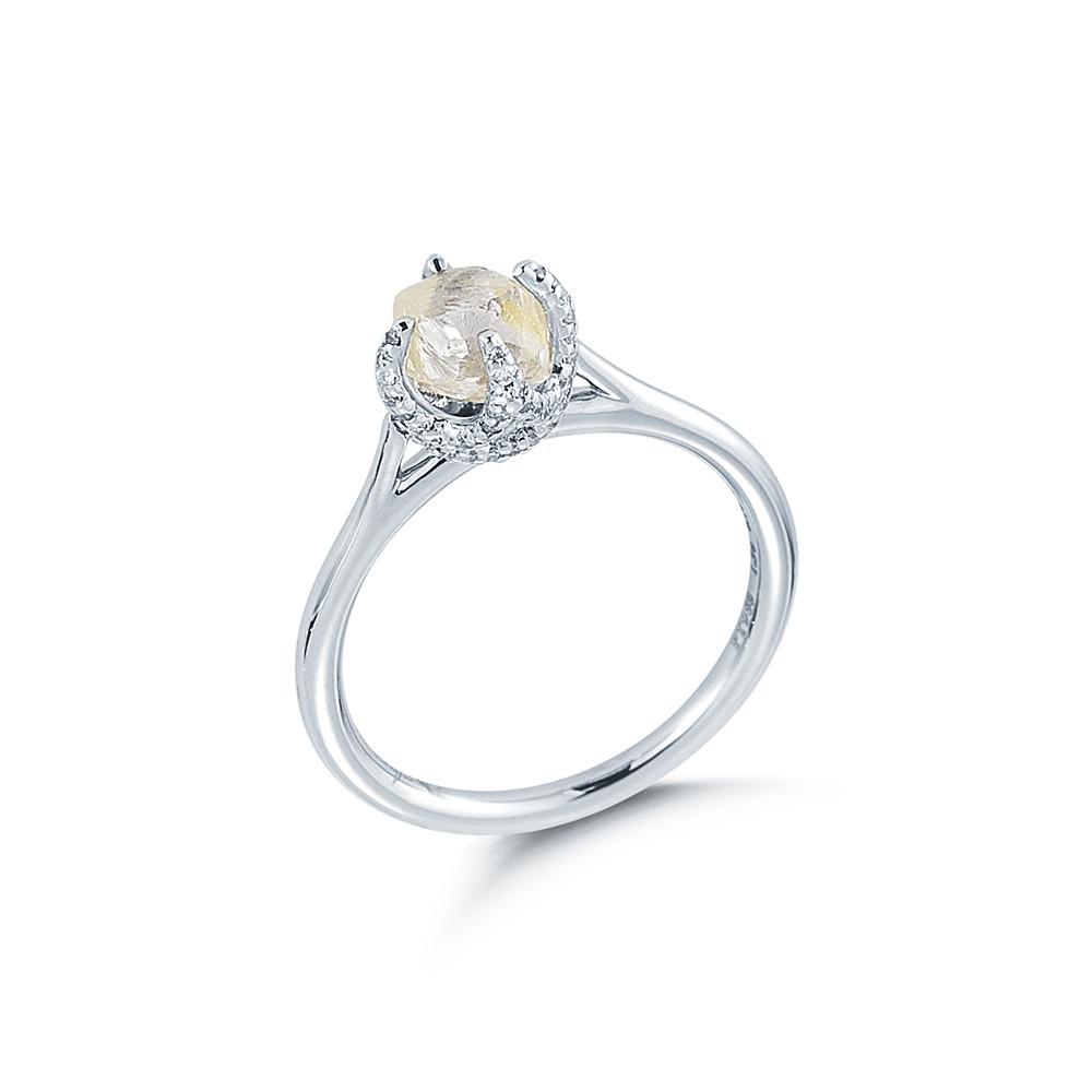 Signature Rough Diamond Engagement Ring 3D128-1.56