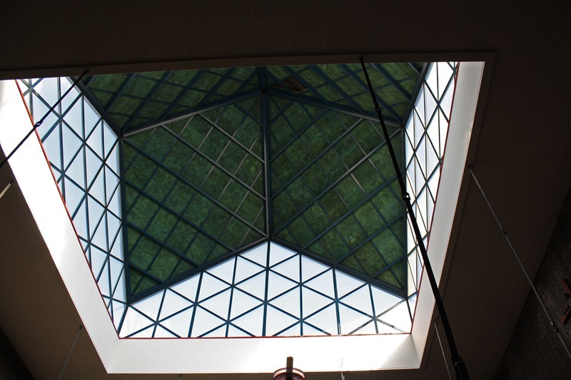 The star detail in the skylight - St Paul's Bow Common