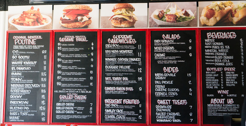 photo of the menu