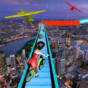 Download Rooftop Impossible BMX Bicycle Stunts Racer 2 2017 For PC Windows and Mac