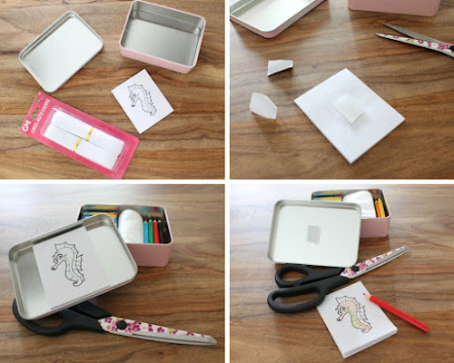 Not 2 late to craft: Set de dibuix portàtil / Portable doodle kit