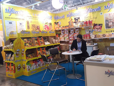 MyBizcuit is from Malaysia. The booth offered peanut rolls for sampling.