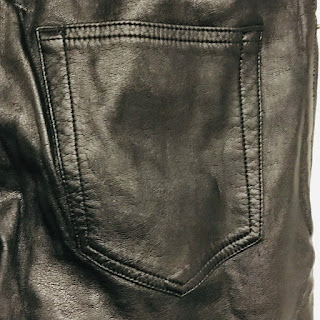 Saint Laurent Stretch Faux Leather Jeans