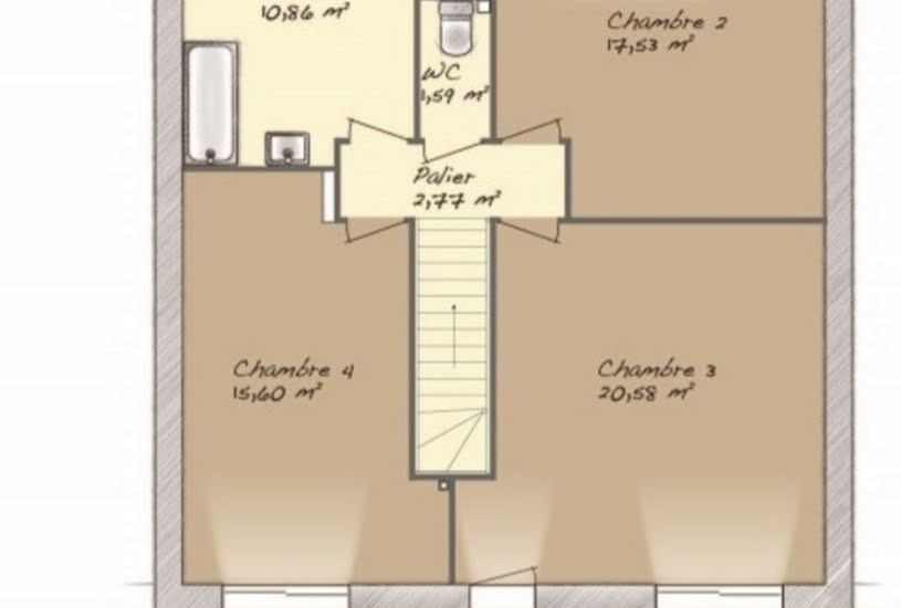  Vente Terrain + Maison - Terrain : 900m² - Maison : 128m² à Vernon (27200) 