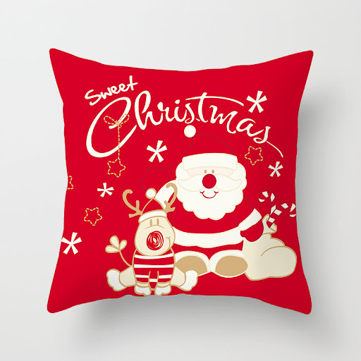 Title 4, Christmas decoration pillow case for festive de...