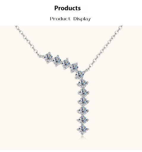 Title 6, Diamond Necklace Pendant Womens Sterling Silve...