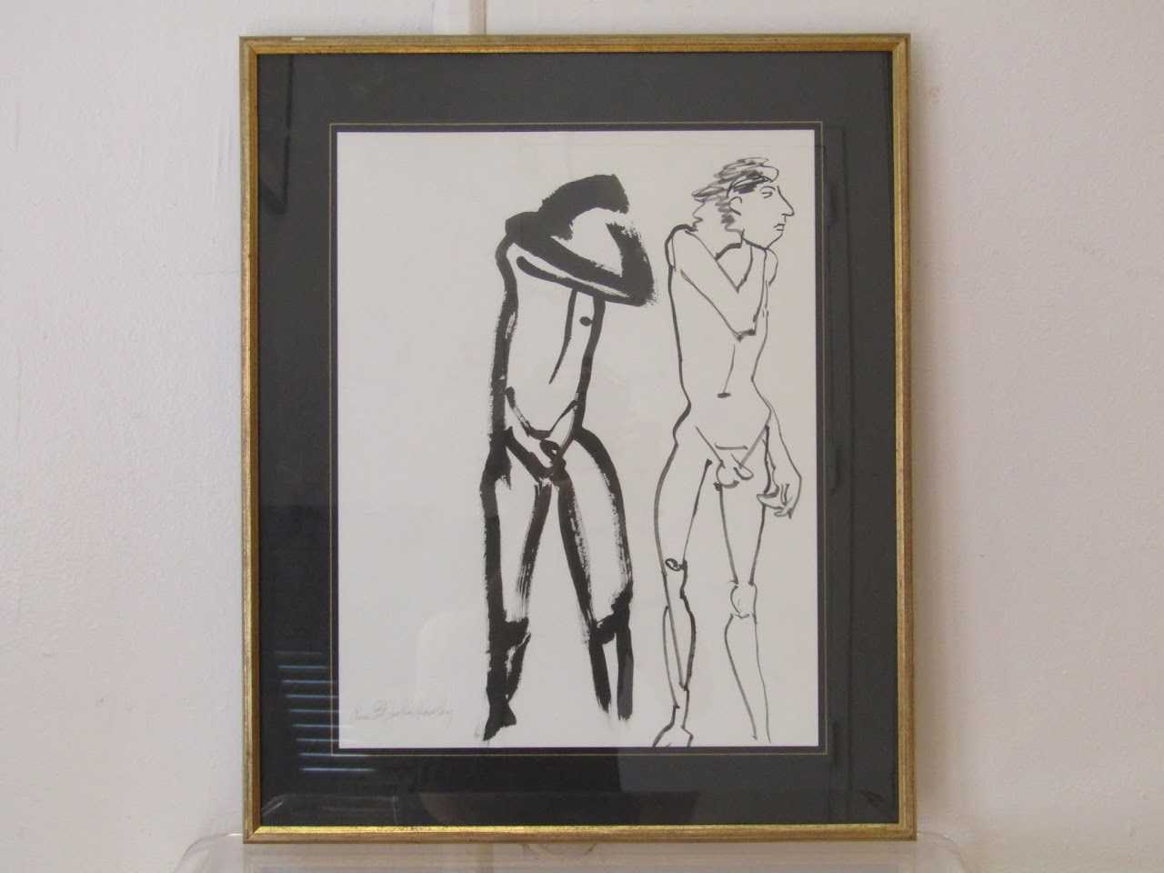 Ann Hawley's "2 Men" Drawing