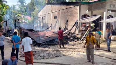 4 Rumah Terbakar, 5 Kepala Keluarga Kehilangan Tempat Tinggal