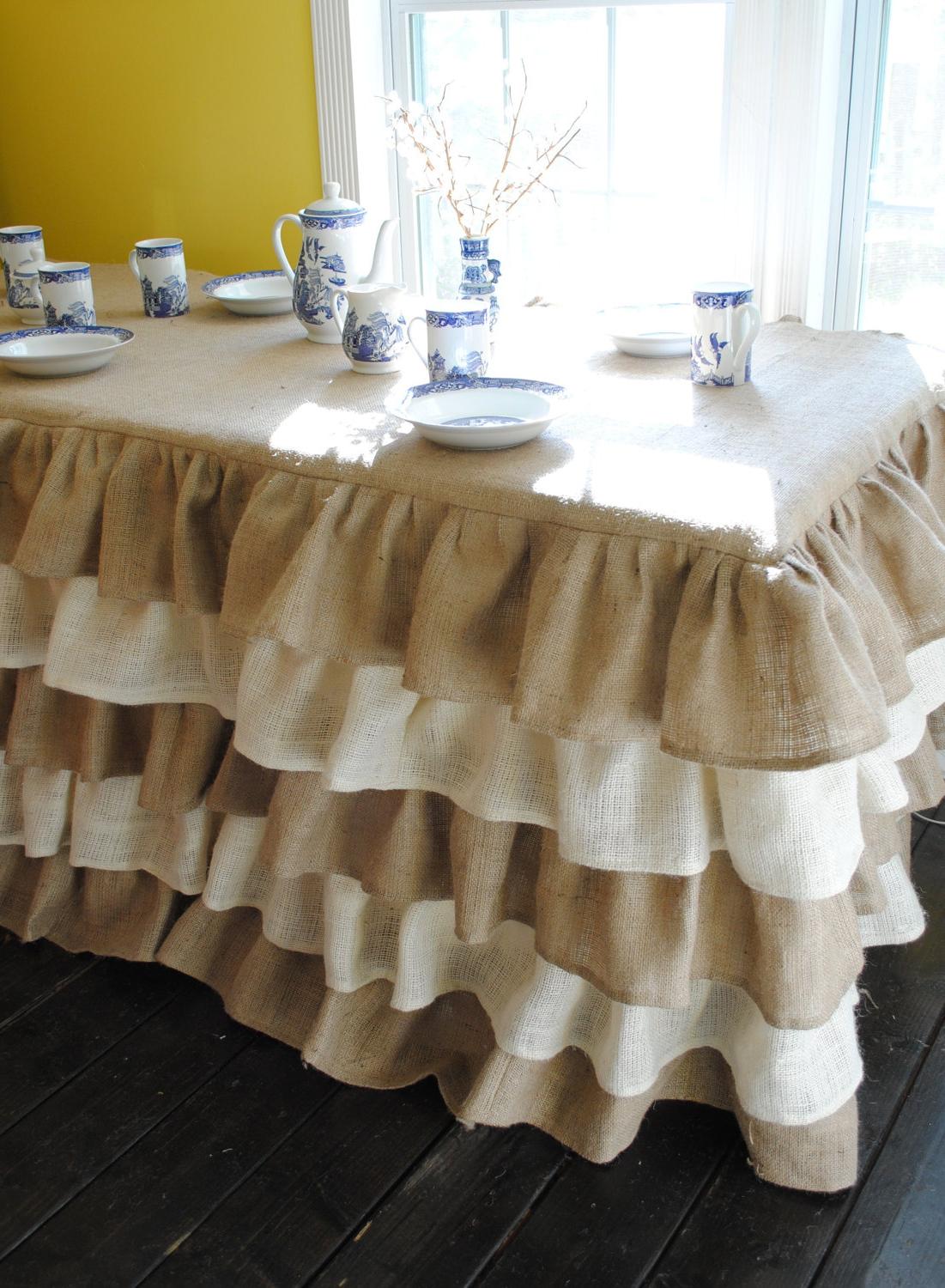 Natural and Cream Burlap