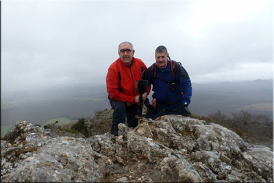 Peña del Santo mendiaren gailurra 1.037 m. -- 2016ko martxoaren 19an