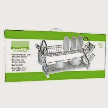  2 Tier Kitchen Dish Rack (4 Pieces)