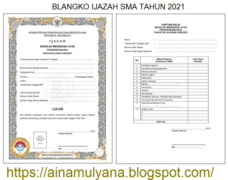 Juknis Pengisian Blangko Ijazah Sd Smp Sma Smk Tahun 2021 Tahun Pelajaran 2020 2021 Pendidikan Kewarganegaraan Pendidikan Kewarganegaraan