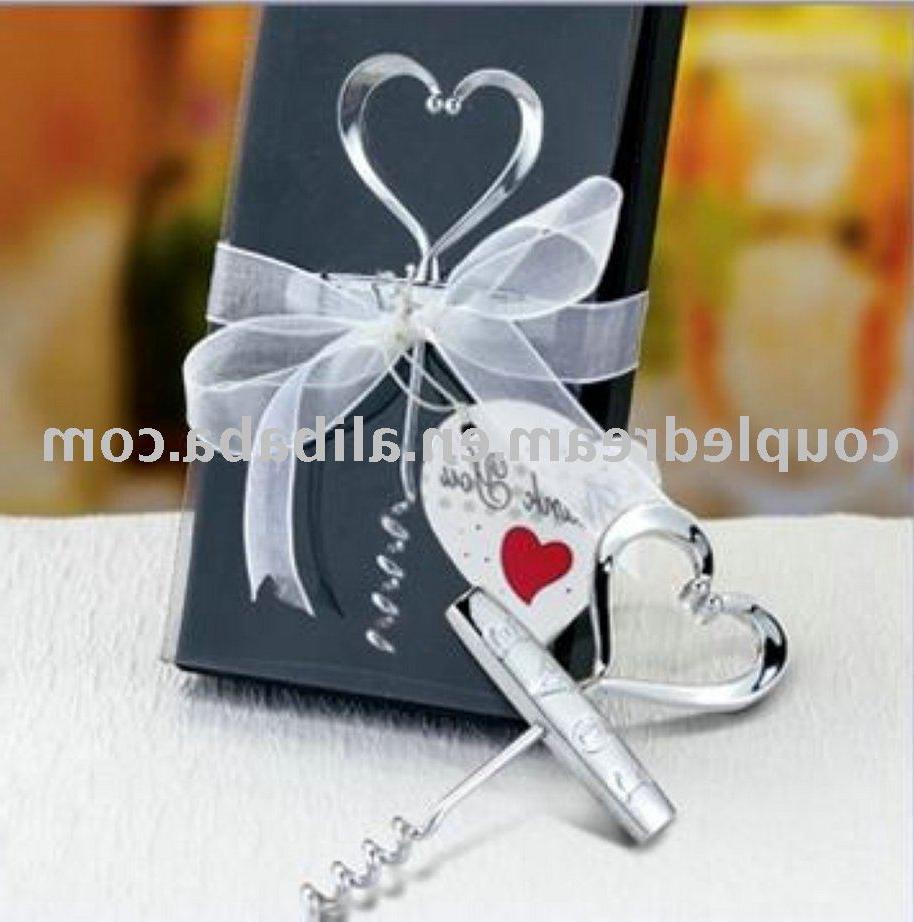 Heart Top Wedding Favor Wine Screw. See larger image: Heart Top Wedding