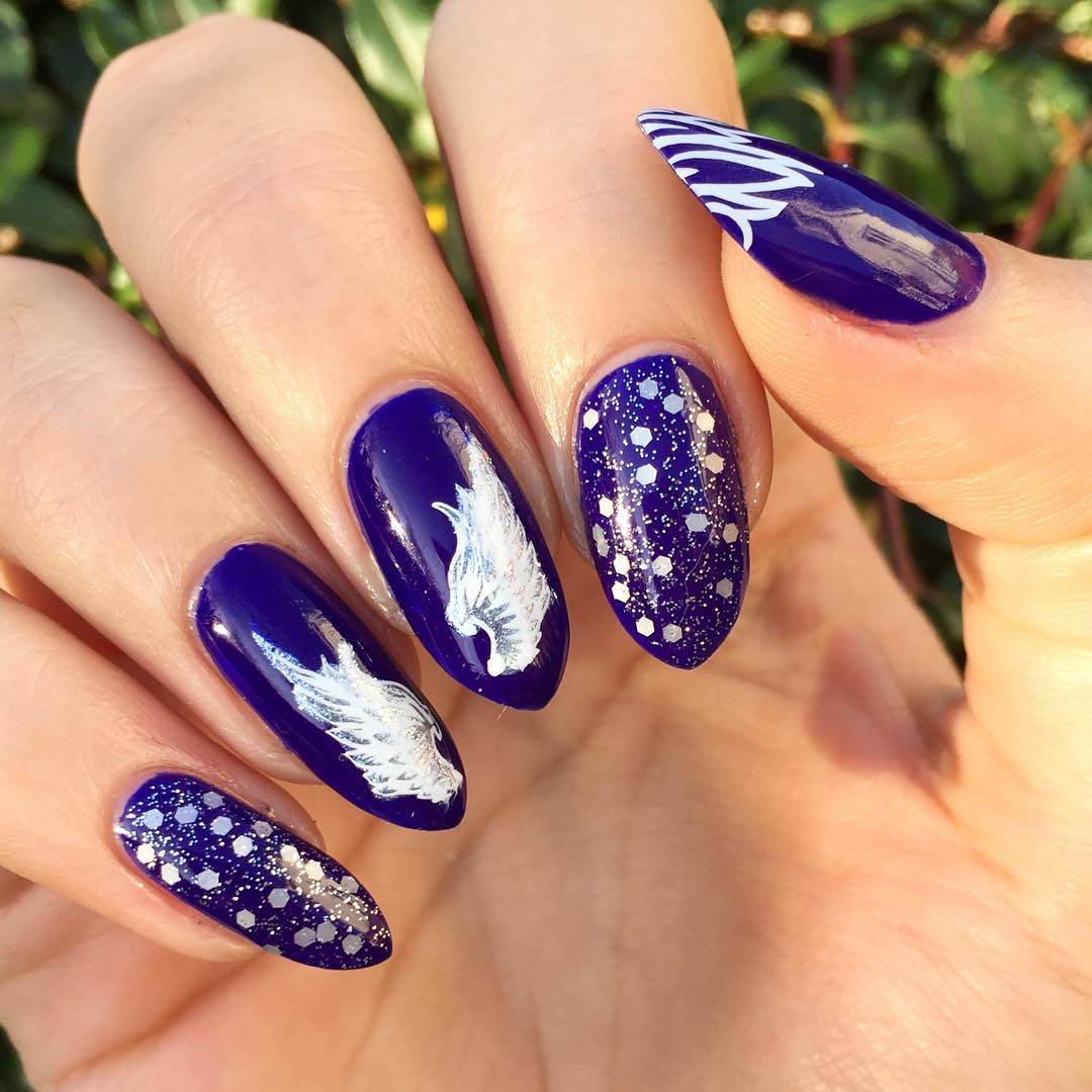 Trendy Purple Nail Art Designs 2017 - Styles 7