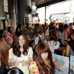 waiting in queue at Campus Summit 2013 in Shibuya, Japan 