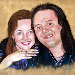 Nathalie et John, pastel sec, 16 x 20 po.