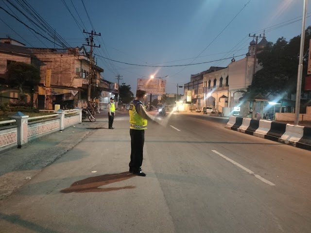 Patroli Subuh Polres Tebing Tinggi Cegah Kenakalan Remaja