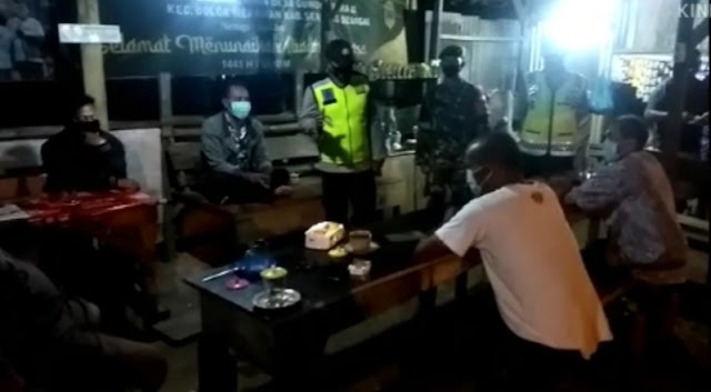 Pantau Prokes, Polsek Dolok Merawan Himbau Pengunjung Tempat Hiburan Malam