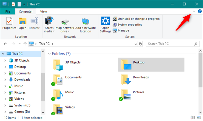 Ẩn ruy-băng trong File Explorer