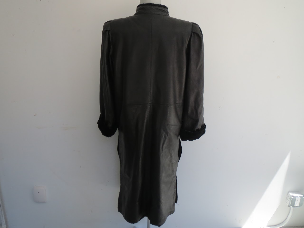 Yves Saint Laurent Fourures Leather Coat