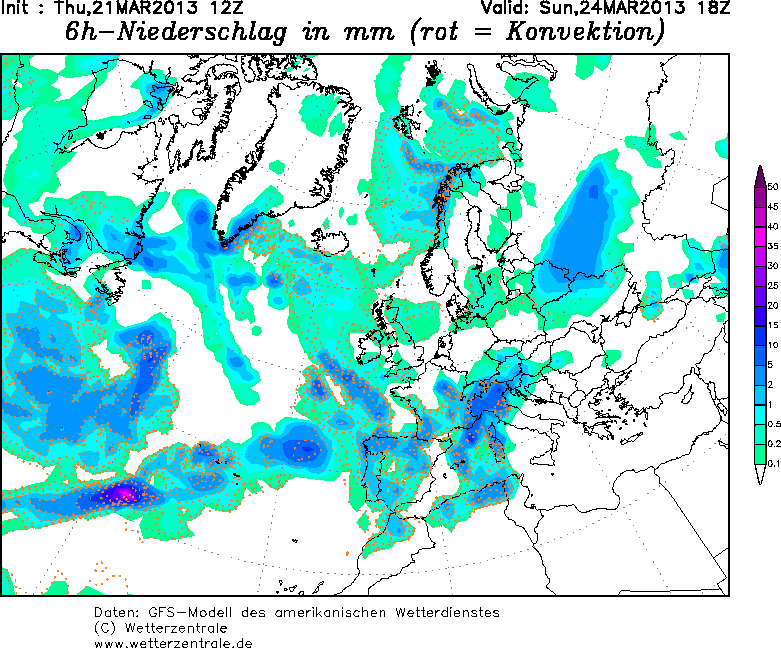 Previsión del tiempo para Semana Santa 2013 (I)