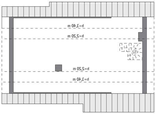 Idealny - C318 - Rzut poddasza do indywidualnej adaptacji (68,6 m2 powierzchni użytkowej)