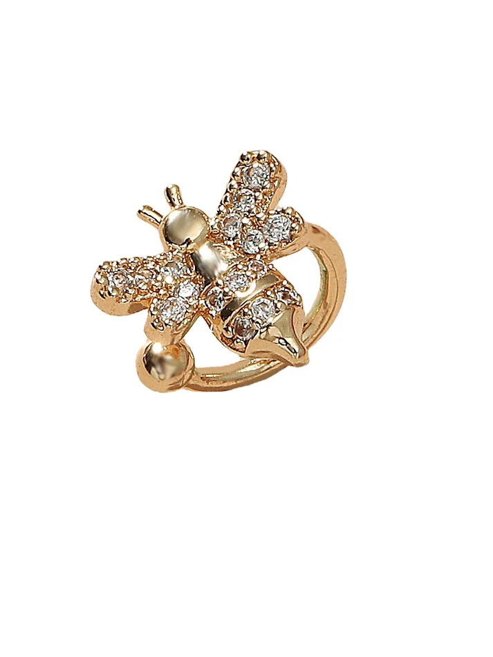Wyrafinowany Design Smart Little Bee Klips do ucha bez przekłuwania. Styl i elegancja bez dziurkowania, komfort noszenia. Idealne na każdą okazję.